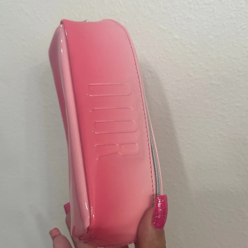 Dior Pink Ombre Patent Cosmetic Pouch